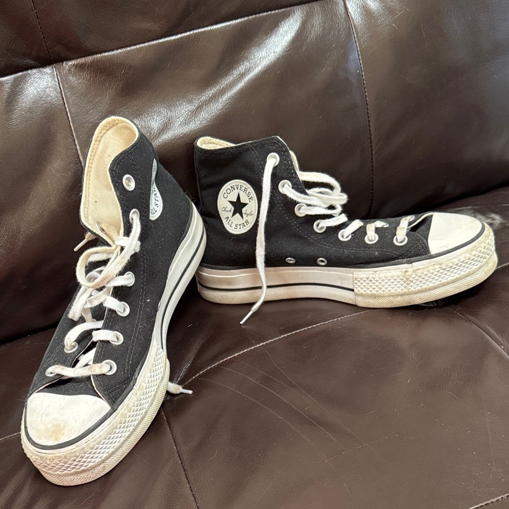 Converse Black and White High-Tops